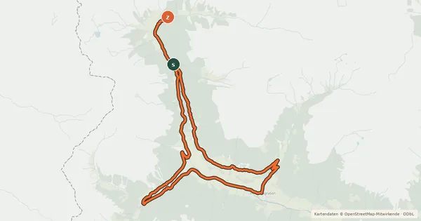 Kartenübersicht der Radroute Berg-Radl-Weg Innervillgraten