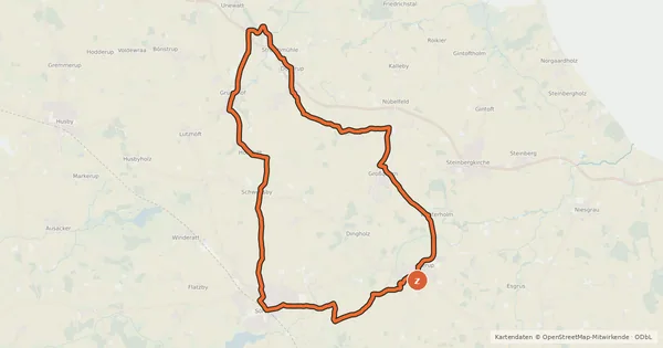 Kartenübersicht der Radroute Berg & Tal Tour