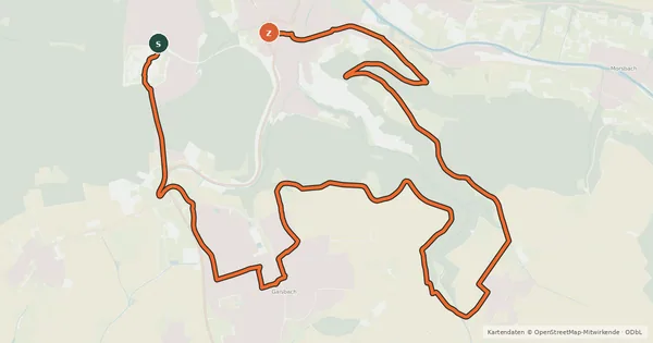 Kartenübersicht der Radroute Bergbahntour