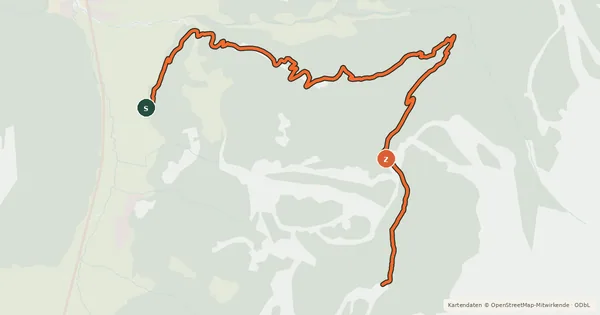 Kartenübersicht der Radroute Bergkastelltrail