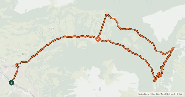 Kartenübersicht der Radroute Bergknappen Tour