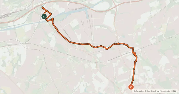 Kartenübersicht der Radroute Berne Route
