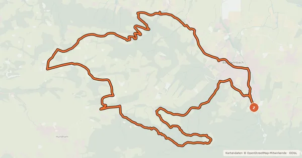 Kartenübersicht der Radroute BF 20 MTB - Guad duads?!