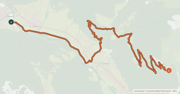Kartenübersicht der Radroute Bike & Hike Tour
