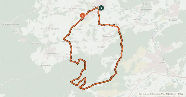 Kartenübersicht der Radroute Bike-Netz 1