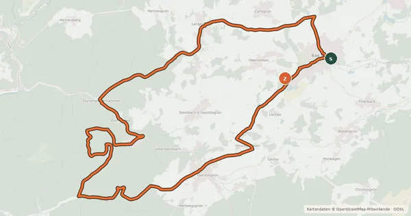 Kartenübersicht der Radroute Bike-Netz 2