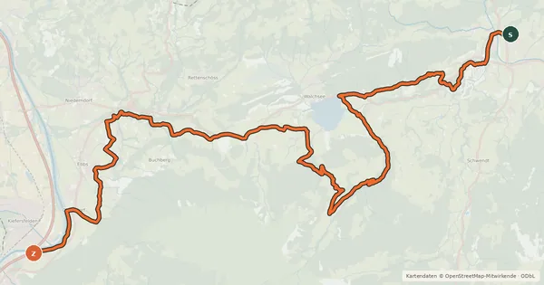 Kartenübersicht der Radroute Bike Trail Tirol Etappe 10