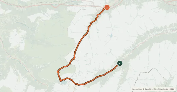 Kartenübersicht der Radroute Bike Trail Tirol Etappe 30