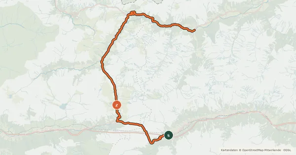 Kartenübersicht der Radroute Bike Trail Tirol Etappe 31