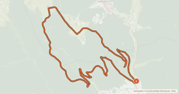 Kartenübersicht der Radroute Bikewald.de Route 5