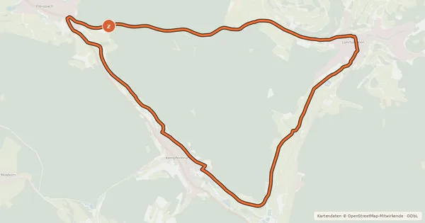 Kartenübersicht der Radroute Bikewald Route 3 – Flörsbach