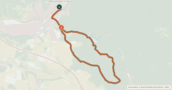 Kartenübersicht der Radroute BL1 (Leichte Sonntagstour)