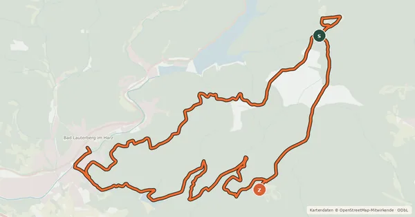 Kartenübersicht der Radroute BL3 Fünf-Kluge-Köpfe-Tour