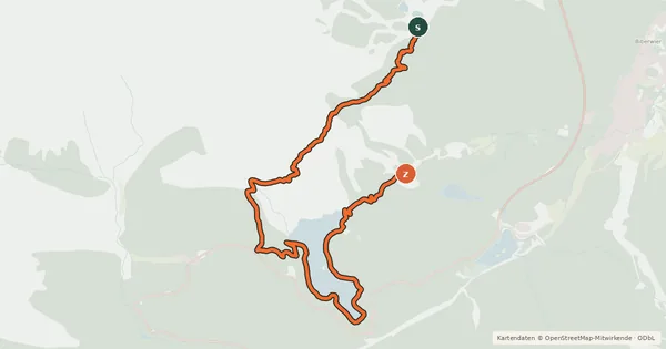 Kartenübersicht der Radroute Blindseetrail