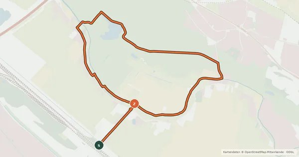 Kartenübersicht der Radroute Boberger Dünen