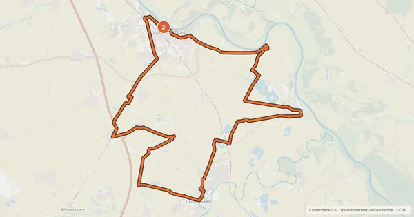 Kartenübersicht der Radroute Börde-Hamster Tour