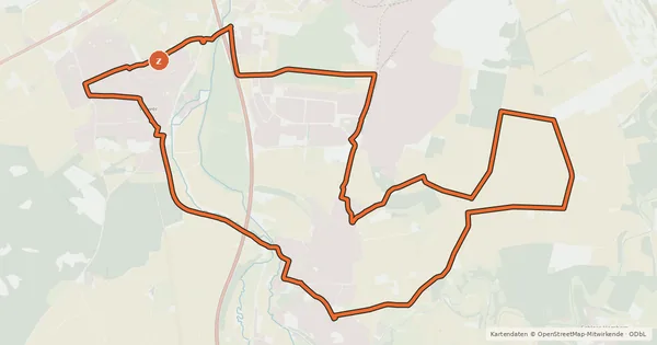 Kartenübersicht der Radroute Borchener Radrundweg 2