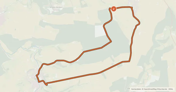 Kartenübersicht der Radroute Borchener Radrundweg 6
