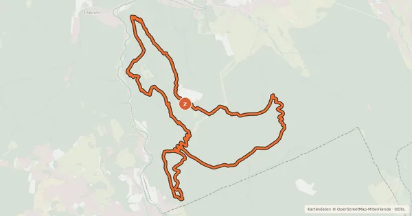 Kartenübersicht der Radroute Border Trail