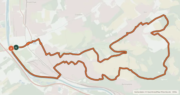 Kartenübersicht der Radroute Bouser Runde