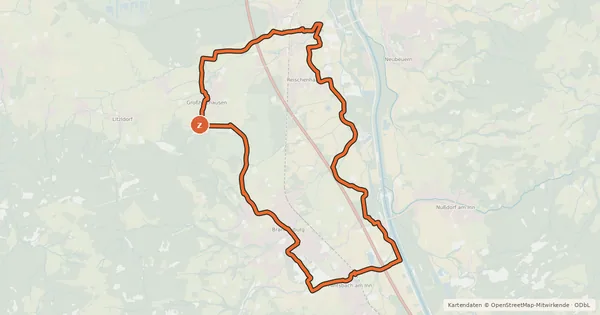 Kartenübersicht der Radroute BR 9 - Brannenburg