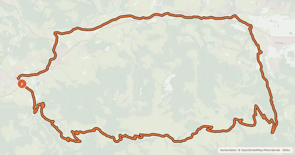 Kartenübersicht der Radroute Brandstadlrunde