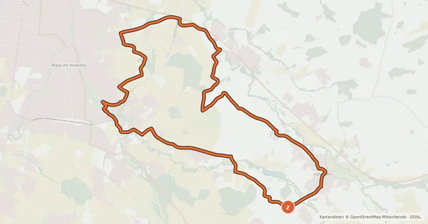Kartenübersicht der Radroute Breitsach-Tour