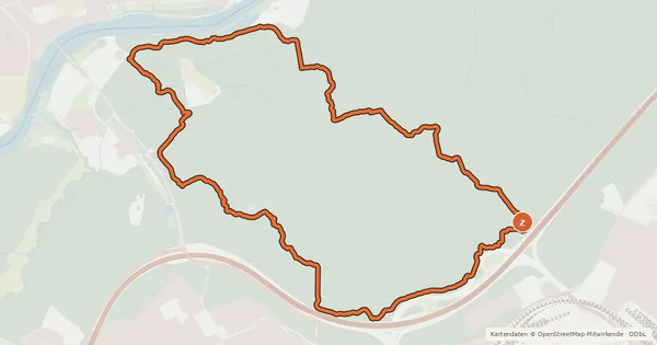 Kartenübersicht der Radroute Bremerloop