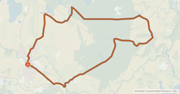 Kartenübersicht der Radroute Brüeler Radtour 5