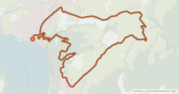 Kartenübersicht der Radroute Brunnen Tour