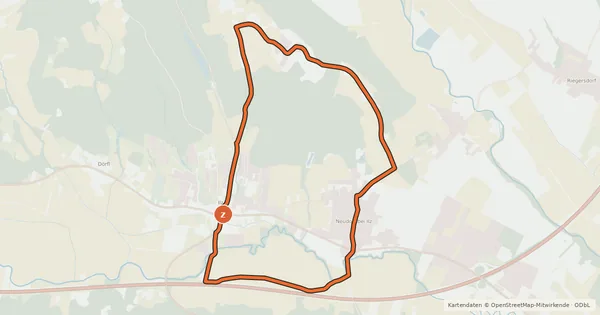 Kartenübersicht der Radroute Buchbergtour