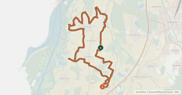 Kartenübersicht der Radroute Bure Radweg