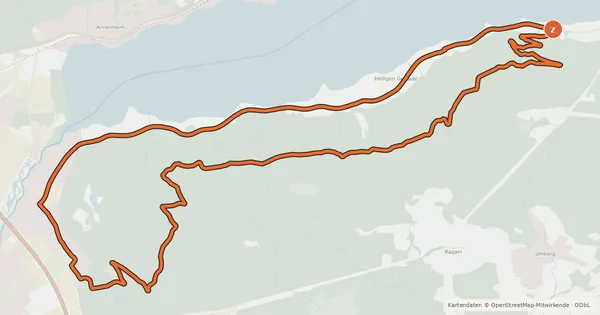 Kartenübersicht der Radroute Burg Tour - Nr. 13