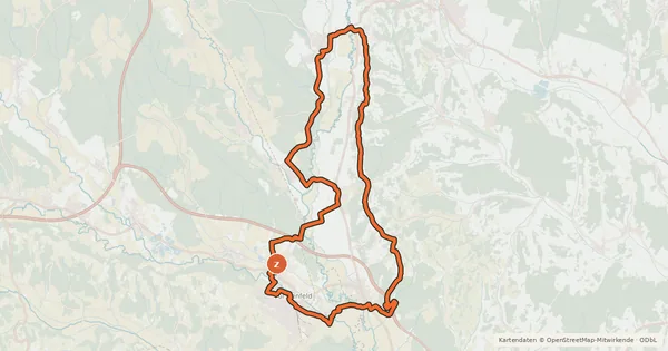 Kartenübersicht der Radroute Burgenlandtour