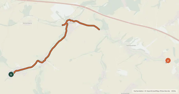 Kartenübersicht der Radroute Burgenroute