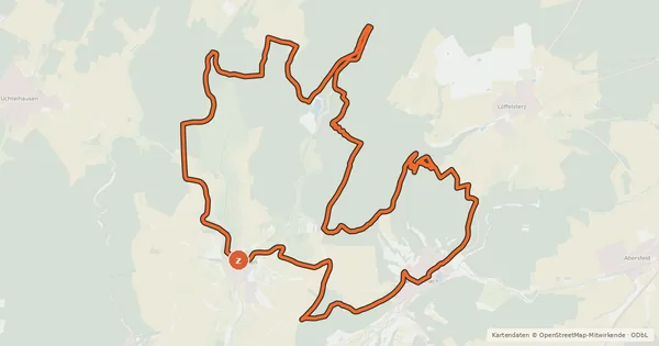 Kartenübersicht der Radroute Burning Bike