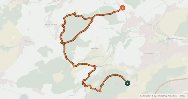 Kartenübersicht der Radroute 🚲C Forêt de L'Etat Bike
