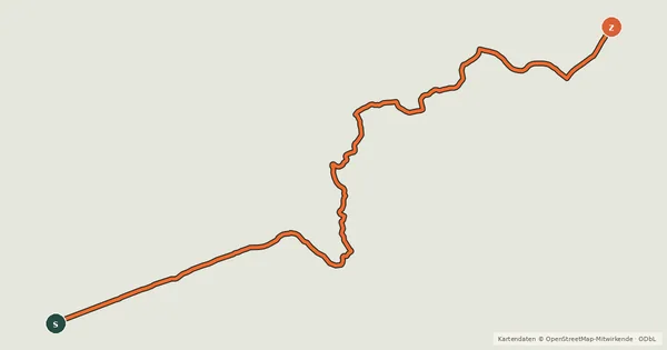 Kartenübersicht der Radroute Callander Trail