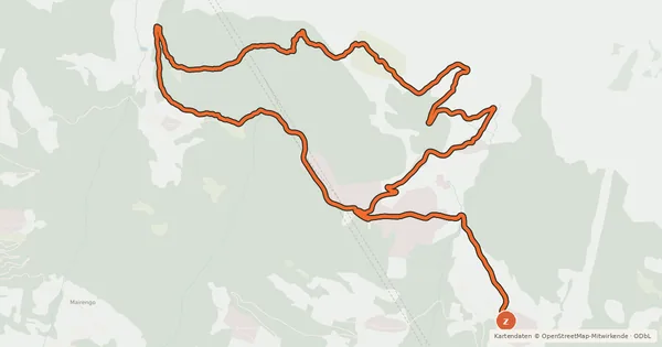 Kartenübersicht der Radroute Carì Bike