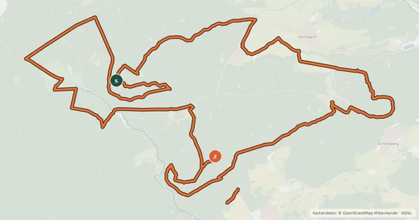 Kartenübersicht der Radroute Celtic Trails
