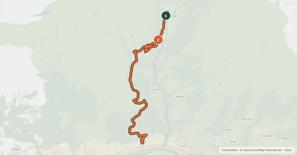 Kartenübersicht der Radroute Chällerflüe Bike