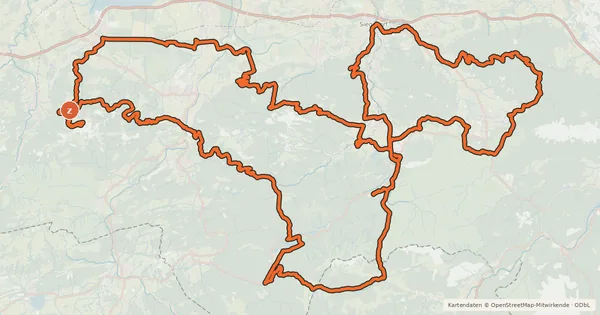 Kartenübersicht der Radroute Chiemgau King MTB