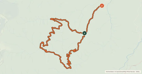 Kartenübersicht der Radroute Chöhler - Tour