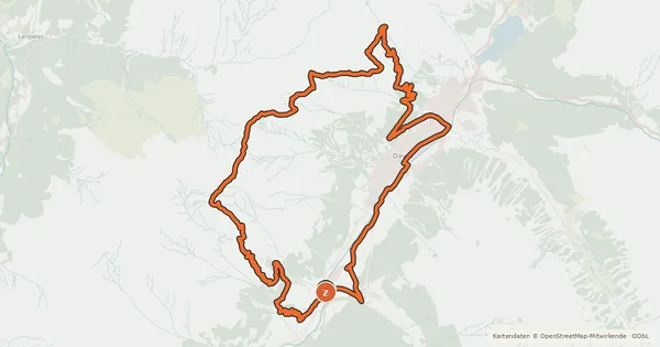 Kartenübersicht der Radroute Chörbschhorn