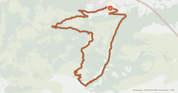 Kartenübersicht der Radroute Choltal