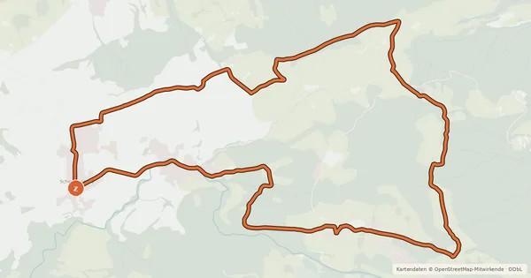 Kartenübersicht der Radroute Chräigütsch