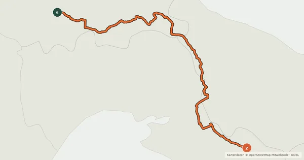 Kartenübersicht der Radroute Ciclovia dell'Acquedotto Pugliese