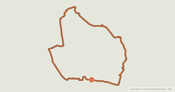 Kartenübersicht der Radroute Ciclovia della Conca Reatina