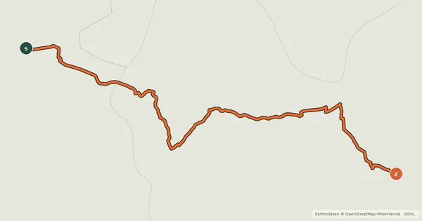 Kartenübersicht der Radroute Ciclovia Francigena - VFB05