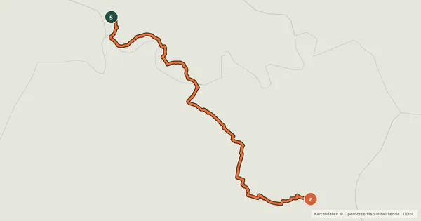 Kartenübersicht der Radroute Ciclovia Francigena - VFB08